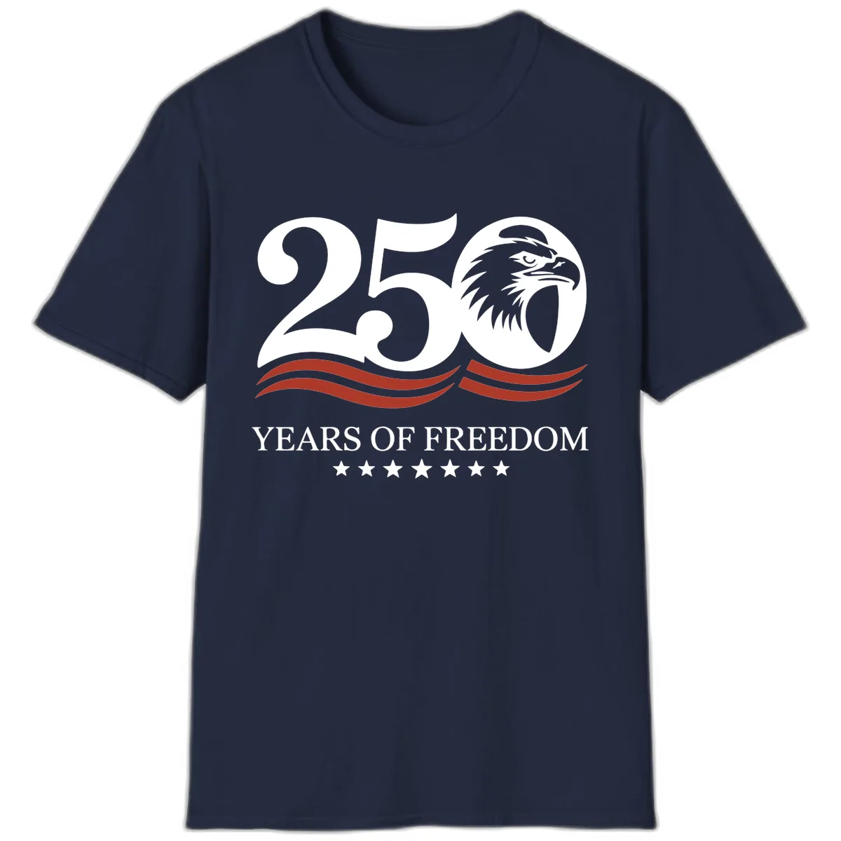 250 Years Of Freedom Celebration T-Shirt in Navy