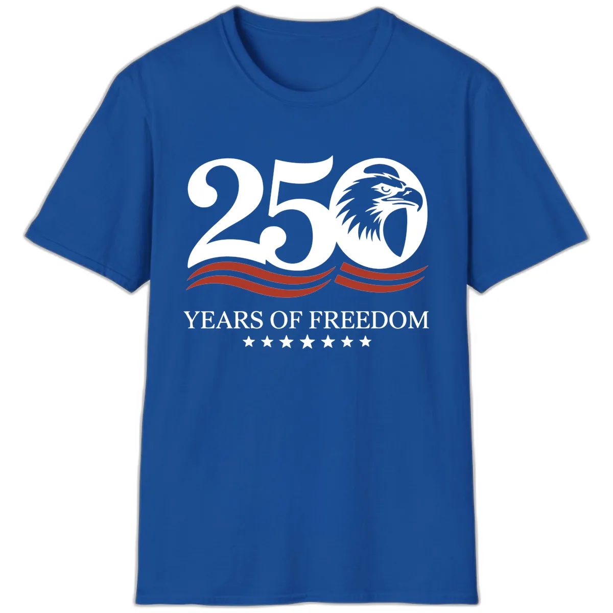 250 Years Of Freedom Celebration T-Shirt in Royal