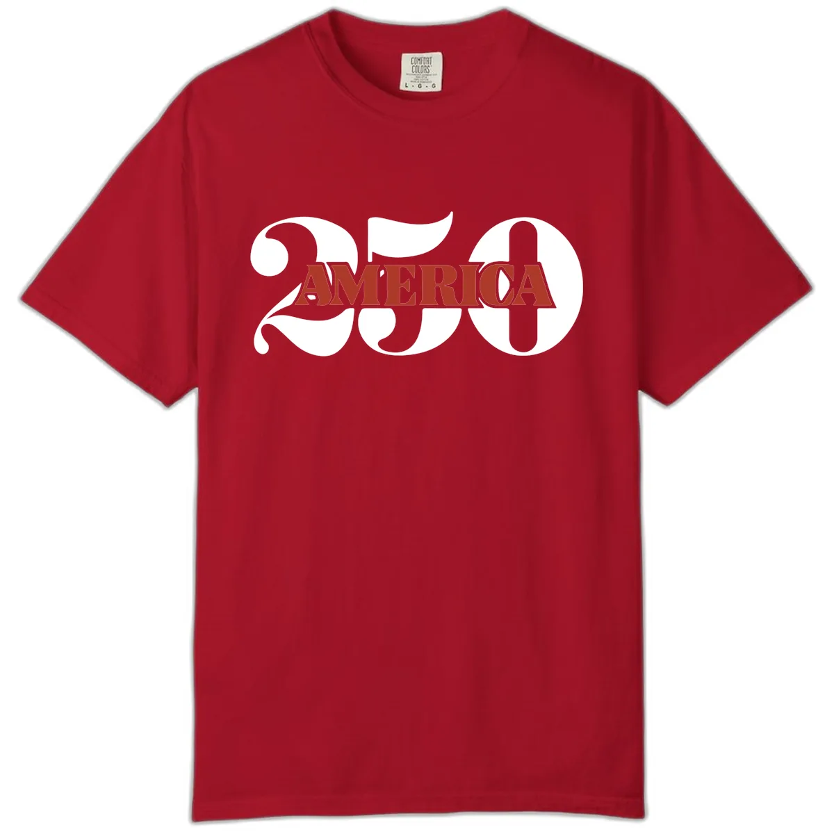 America 250th Anniversary Celebration Comfort Color in Red