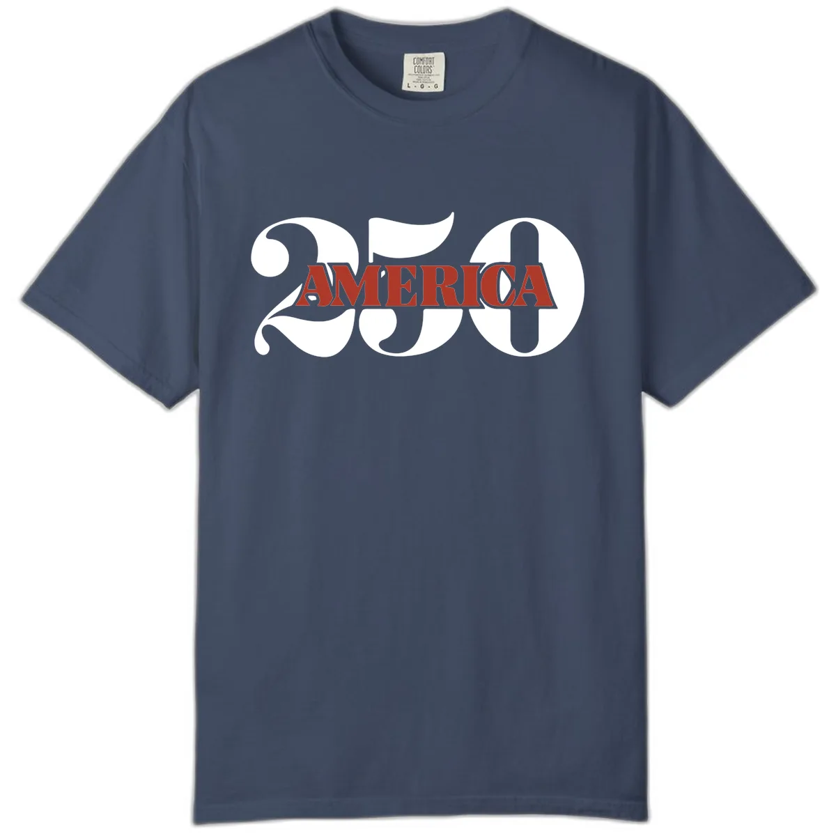 America 250th Anniversary Celebration Comfort Color in Midnight