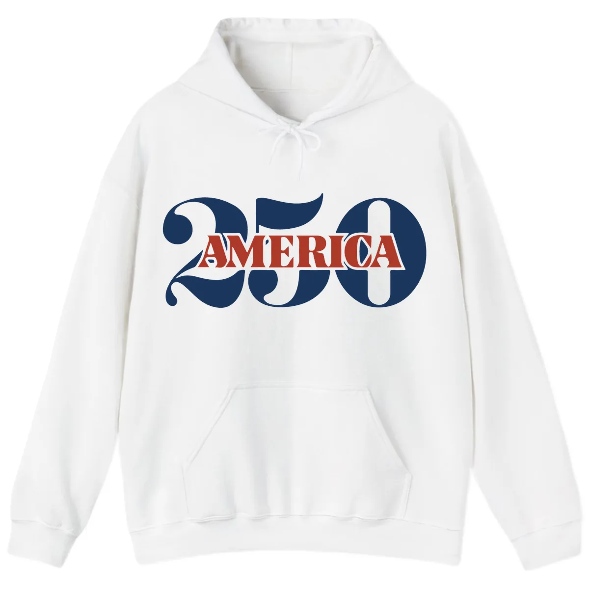 America 250th Anniversary Celebration Hoodie in White