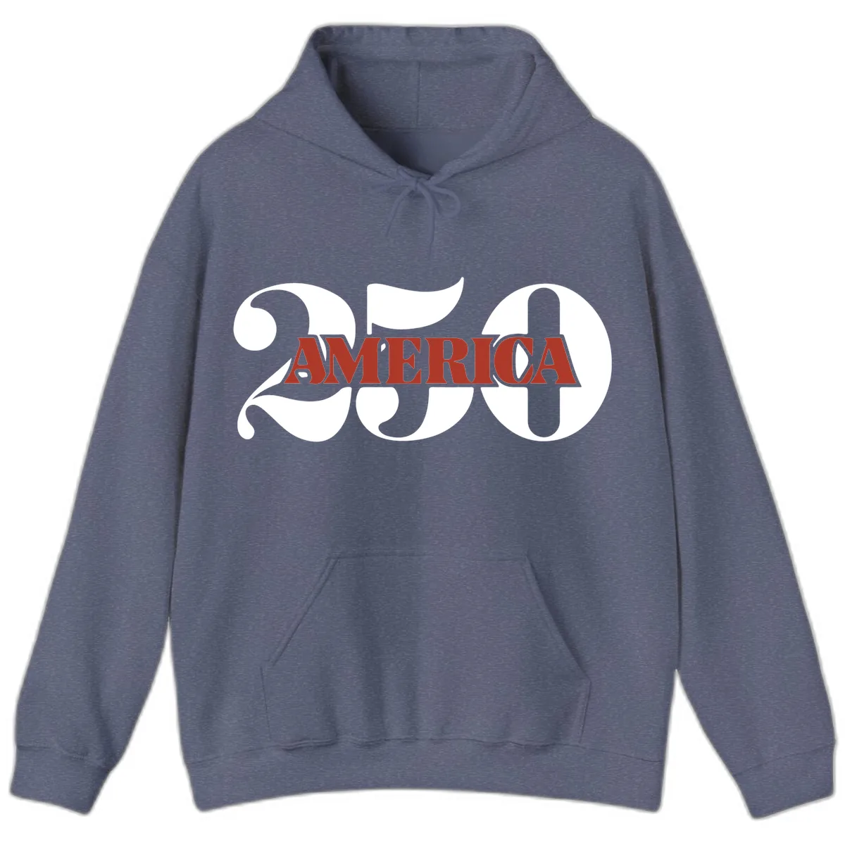 America 250th Anniversary Celebration Hoodie in Heather Navy