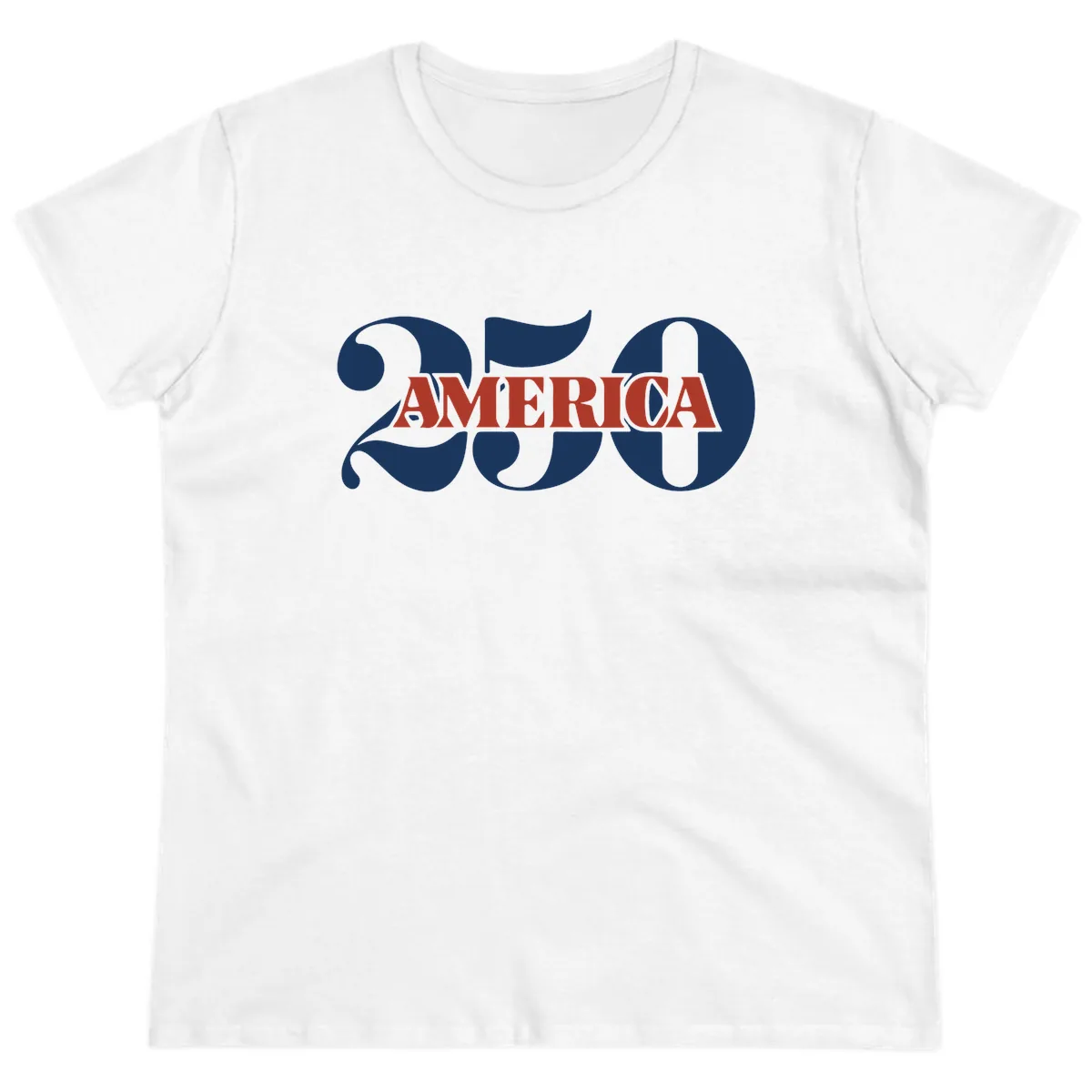 America 250th Anniversary Celebration Ladies Tee in White