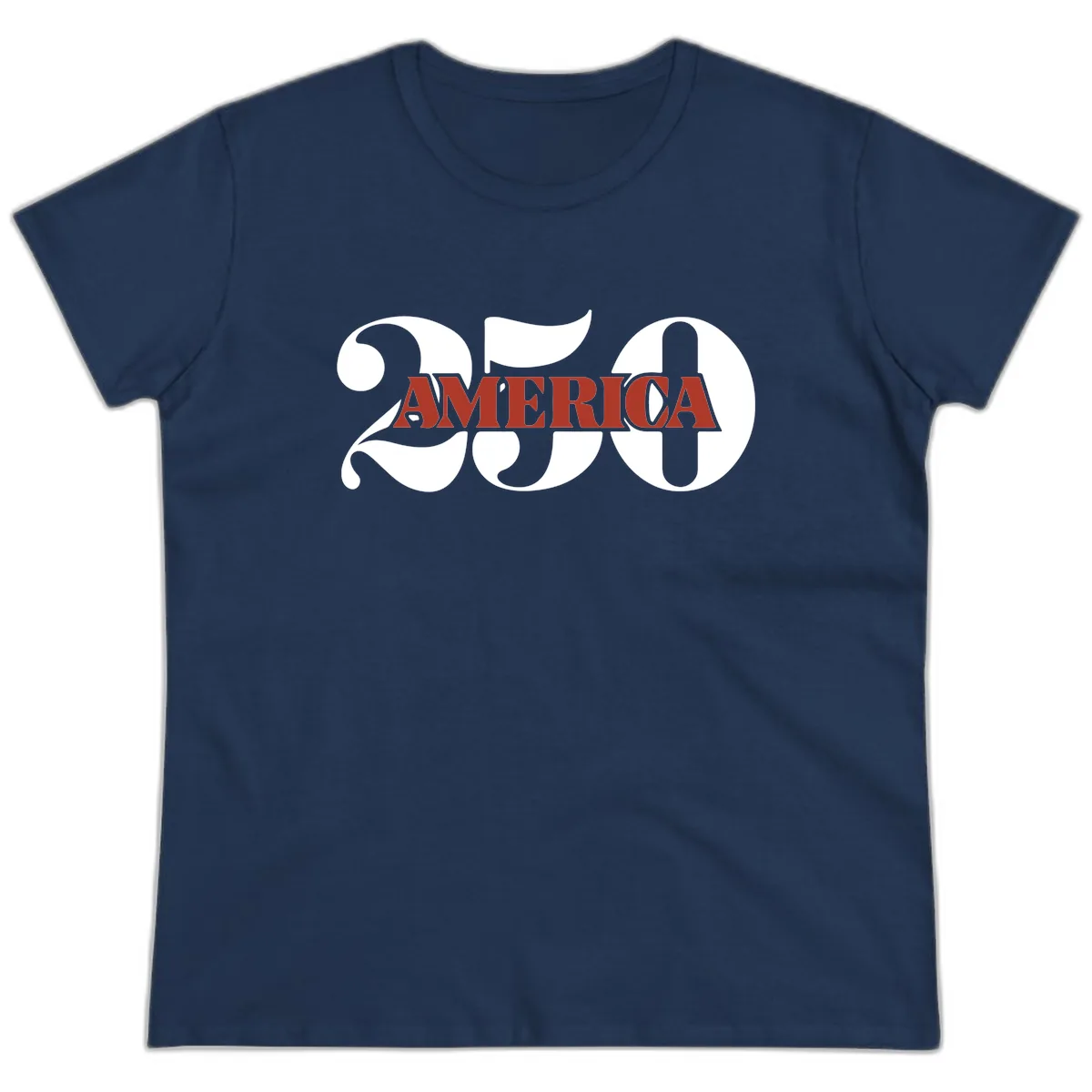 America 250th Anniversary Celebration Ladies Tee in Navy
