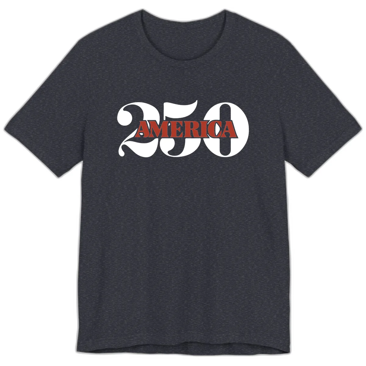 America 250th Anniversary Celebration Premium T-Shirt in Heather Navy