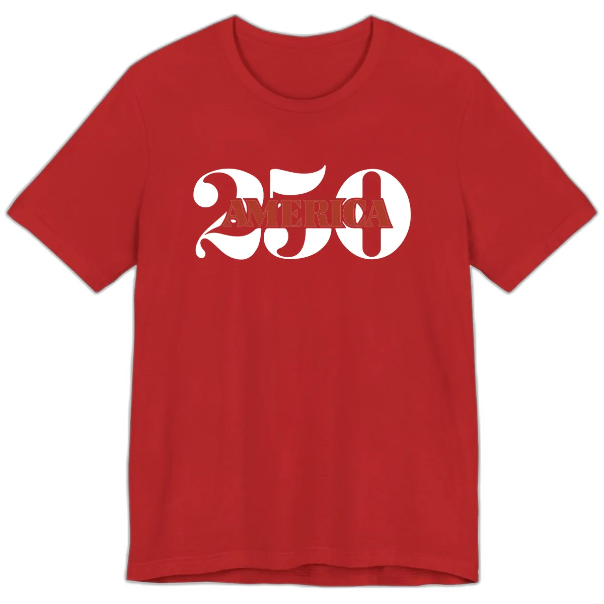 America 250th Anniversary Celebration Premium T-Shirt in Red