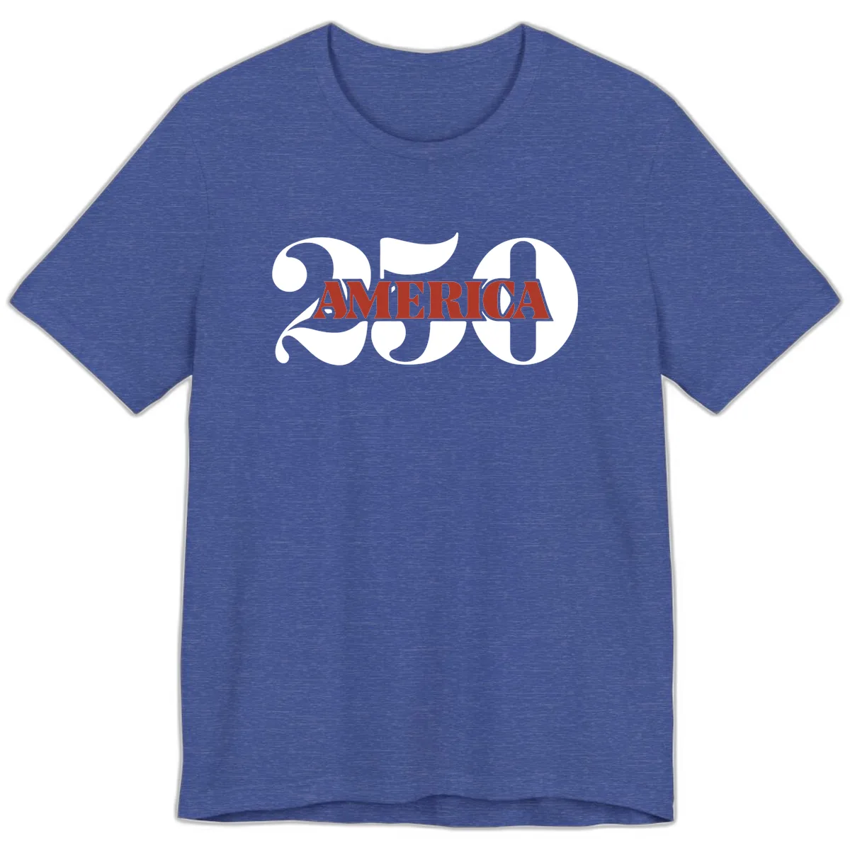 America 250th Anniversary Celebration Premium T-Shirt in Heather True Royal