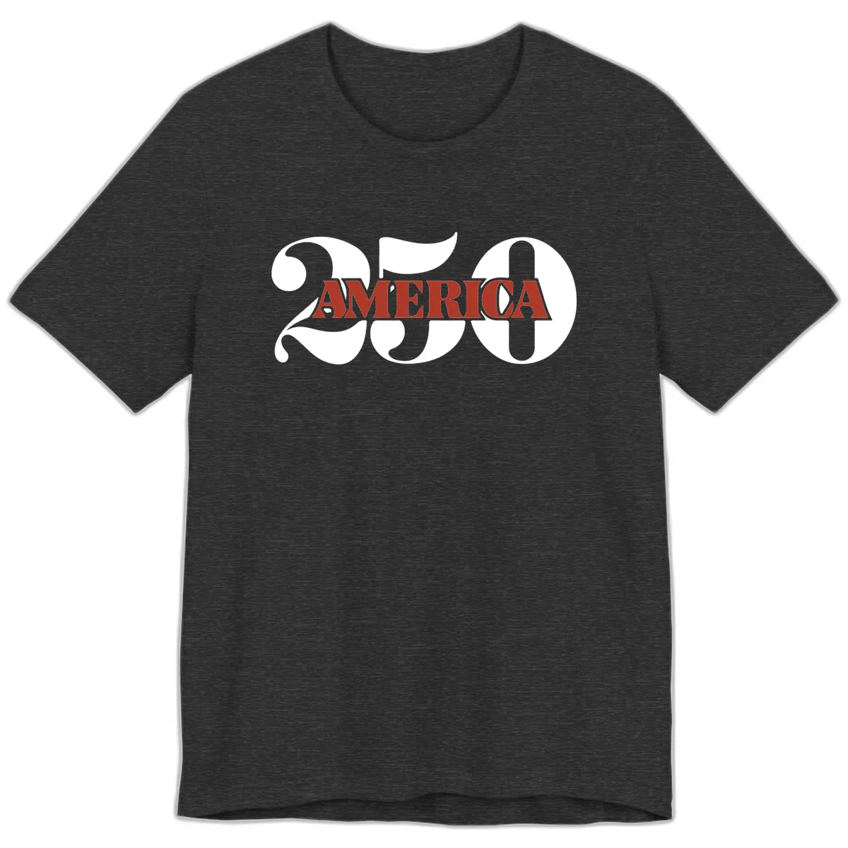 America 250th Anniversary Celebration Premium T-Shirt in Dark Grey Heather