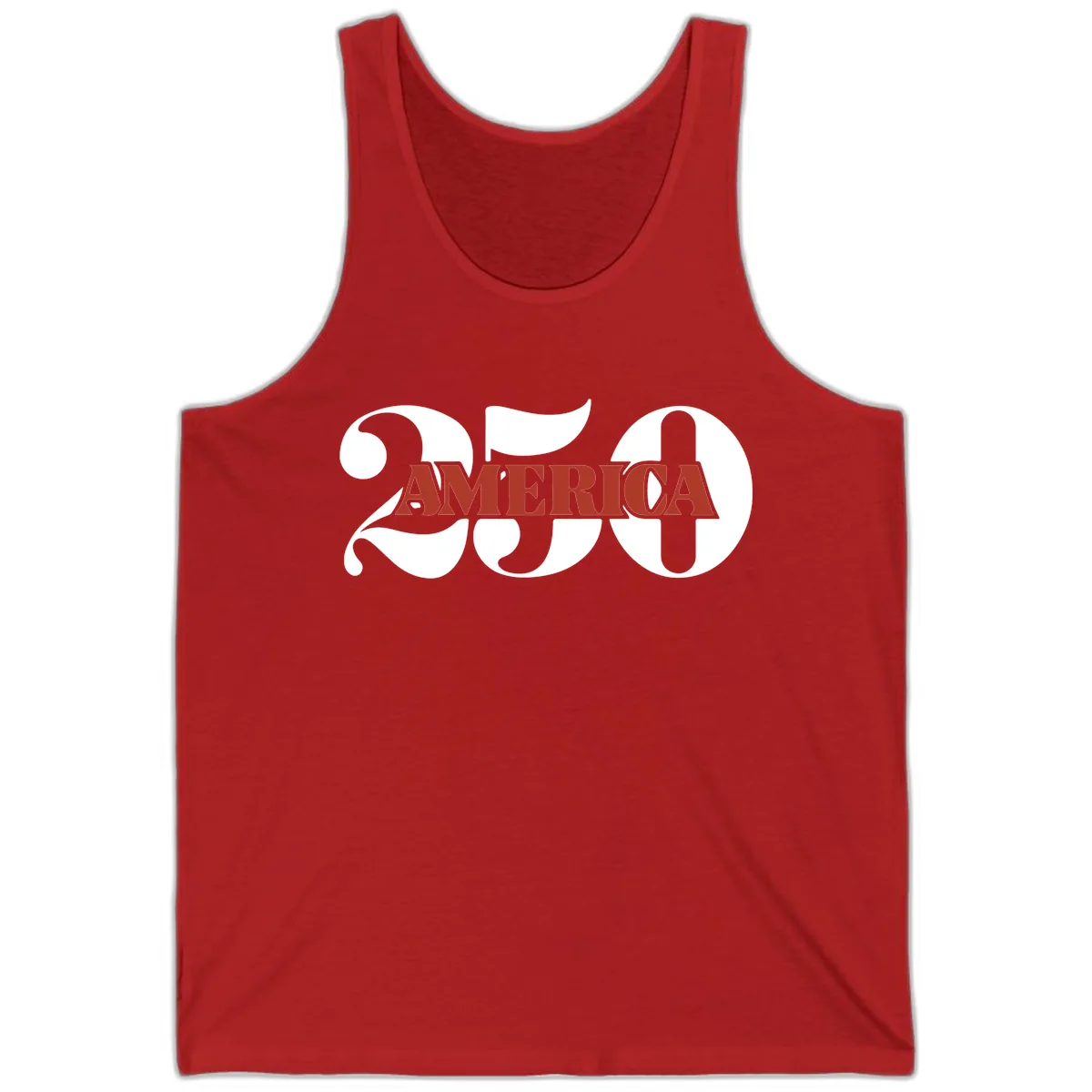 America 250th Anniversary Celebration Tank in Red