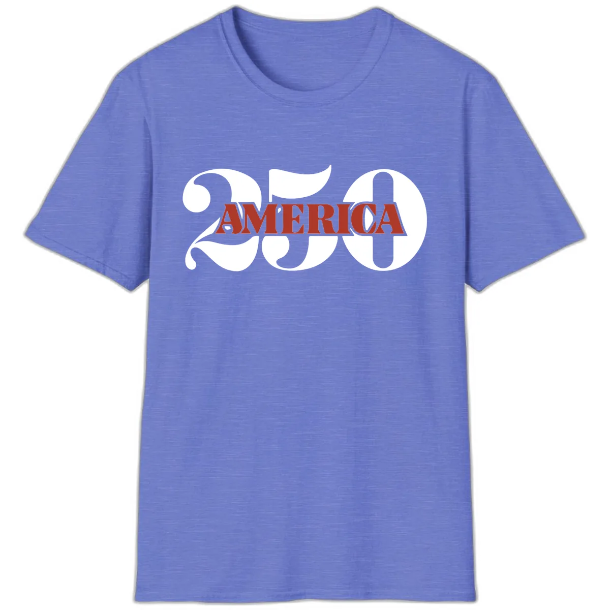 America 250th Anniversary Celebration T-Shirt in Heather Royal