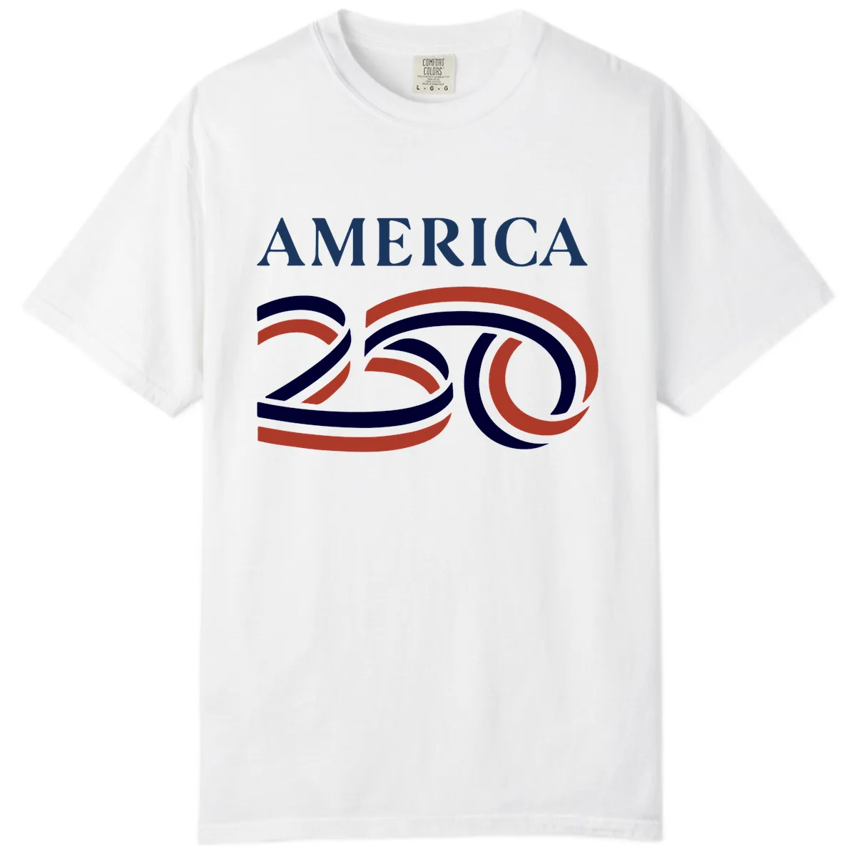 America 250th Anniversary Celebration Comfort Color in White