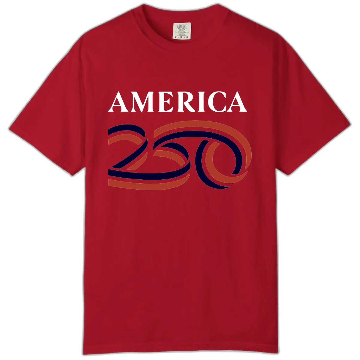 America 250th Anniversary Celebration Comfort Color in Red