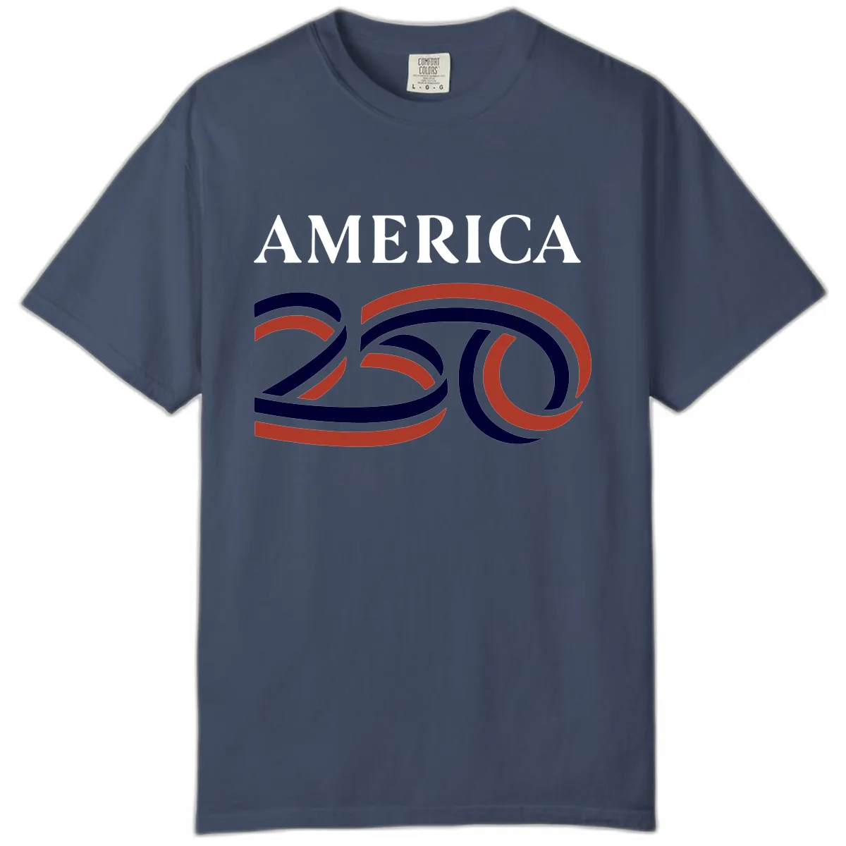 America 250th Anniversary Celebration Comfort Color in Midnight