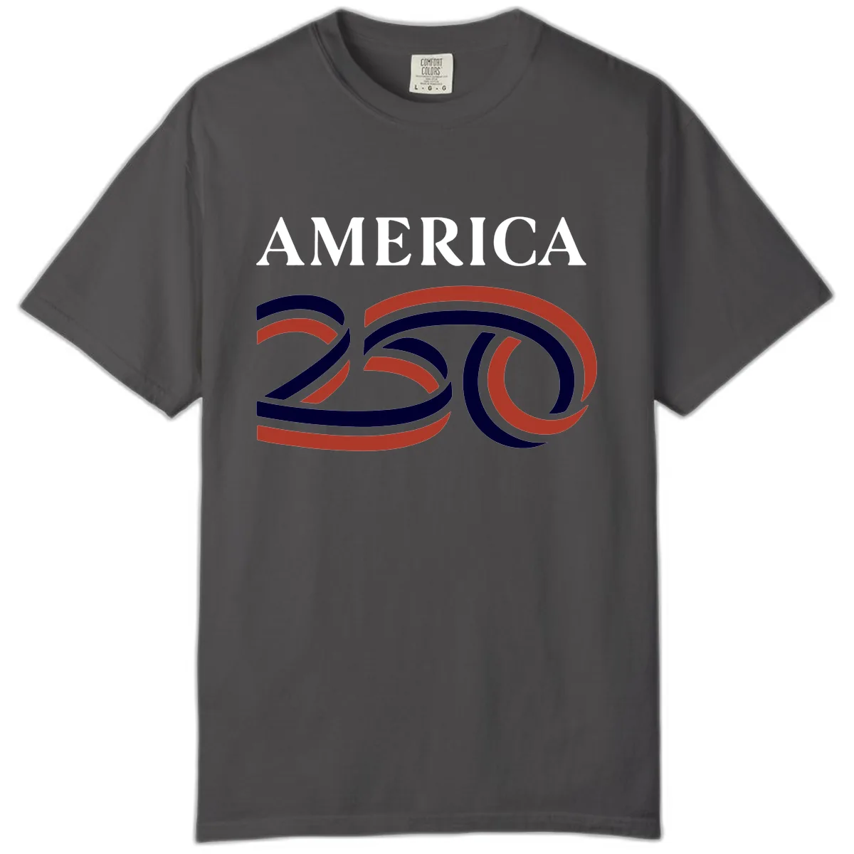 America 250th Anniversary Celebration Comfort Color in Graphite