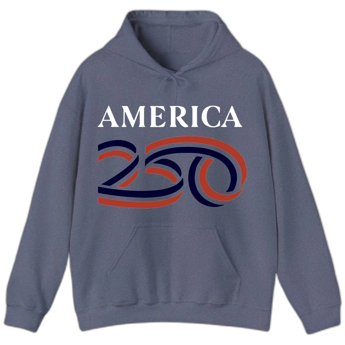 America 250th Anniversary Celebration Hoodie in Heather Navy