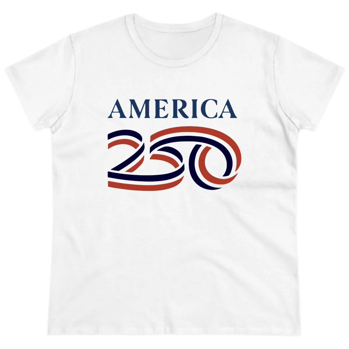 America 250th Anniversary Celebration Ladies Tee in White