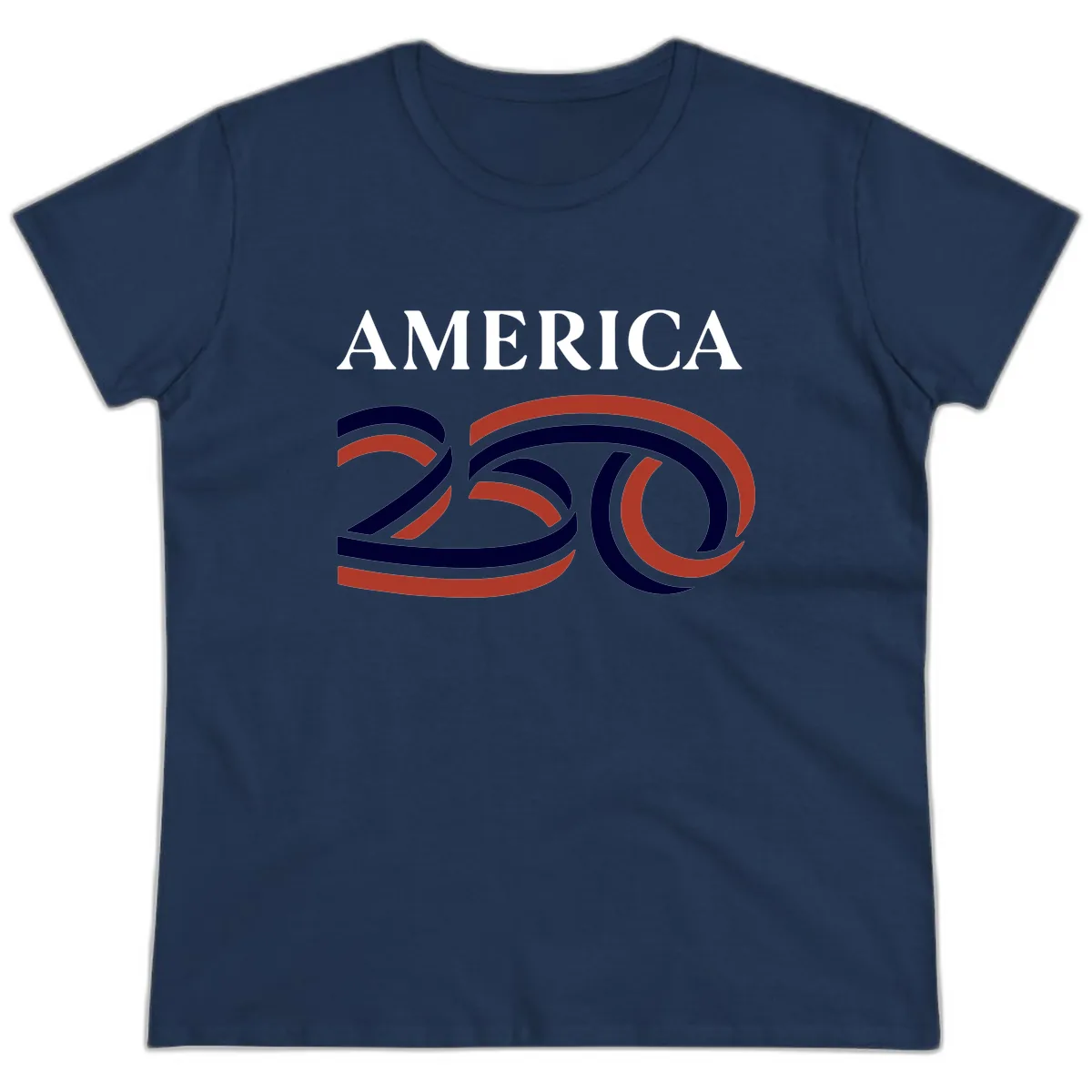 America 250th Anniversary Celebration Ladies Tee in Navy
