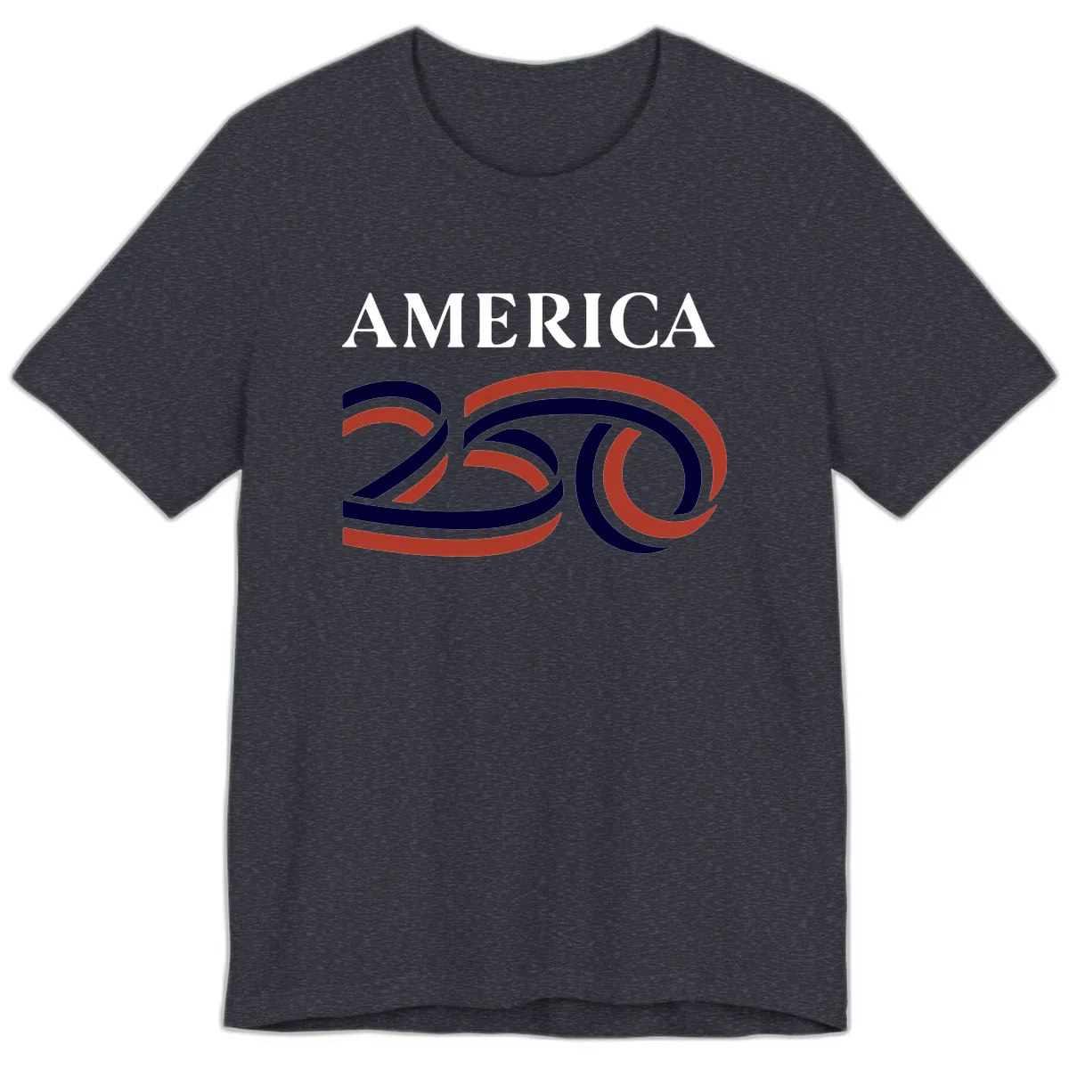 America 250th Anniversary Celebration Premium T-Shirt in Heather Navy