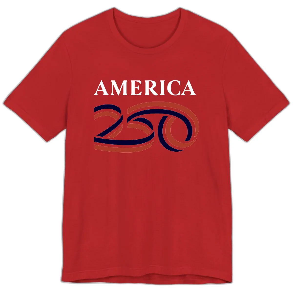 America 250th Anniversary Celebration Premium T-Shirt in Red