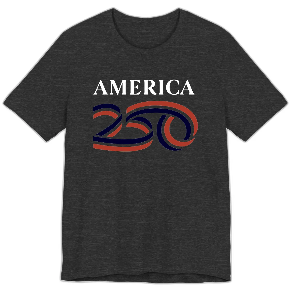 America 250th Anniversary Celebration Premium T-Shirt in Dark Grey Heather