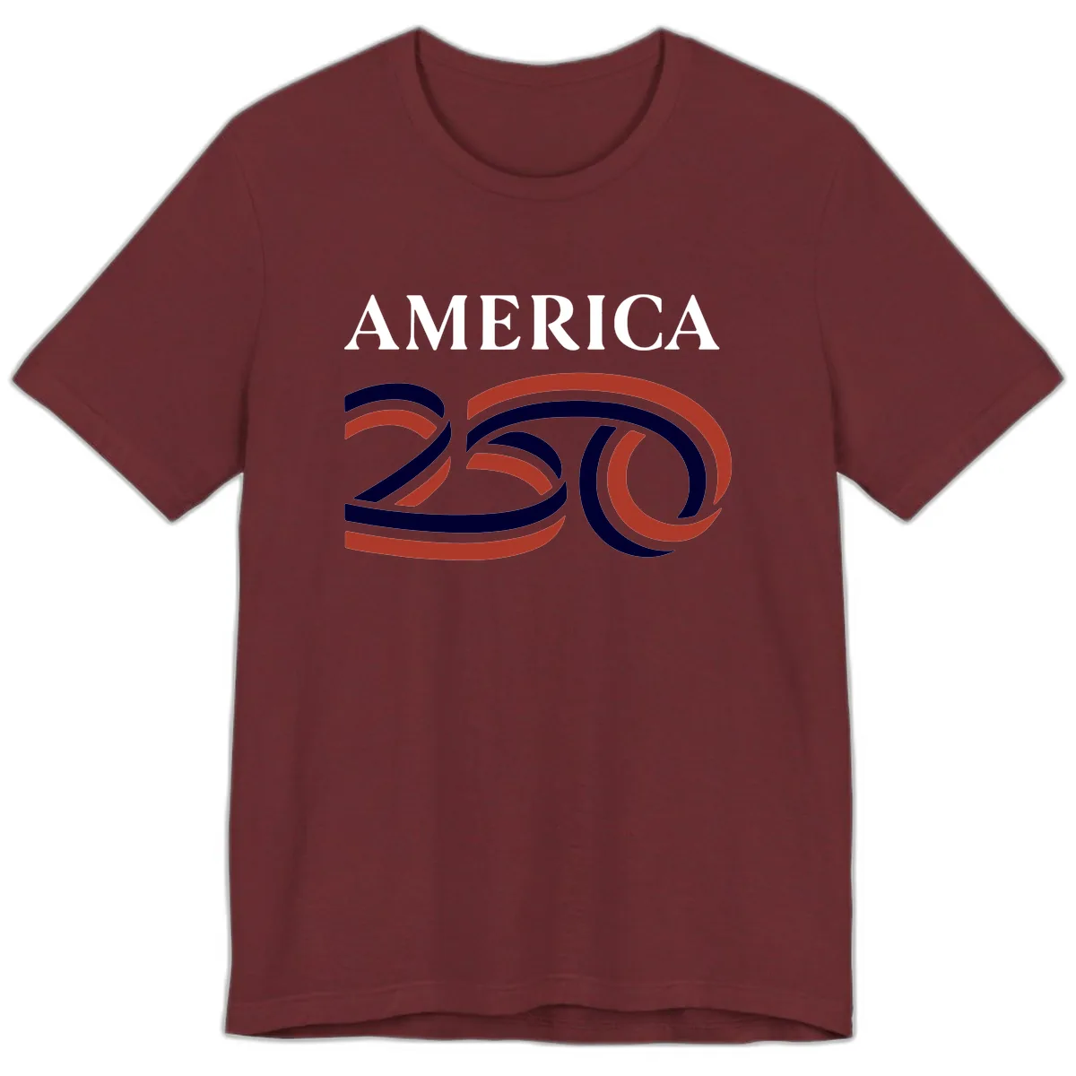 America 250th Anniversary Celebration Premium T-Shirt in Heather Cardinal