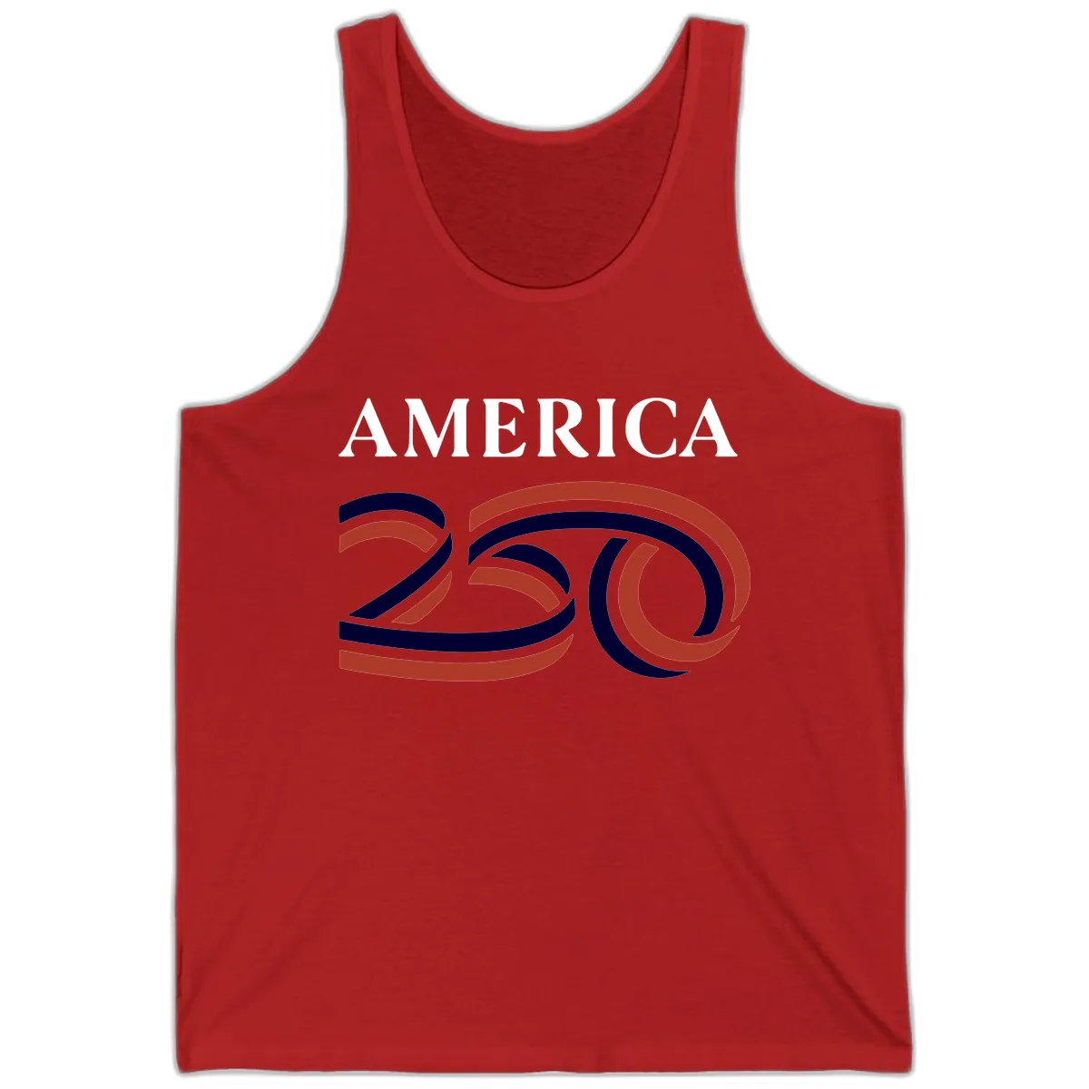 America 250th Anniversary Celebration Tank in Red