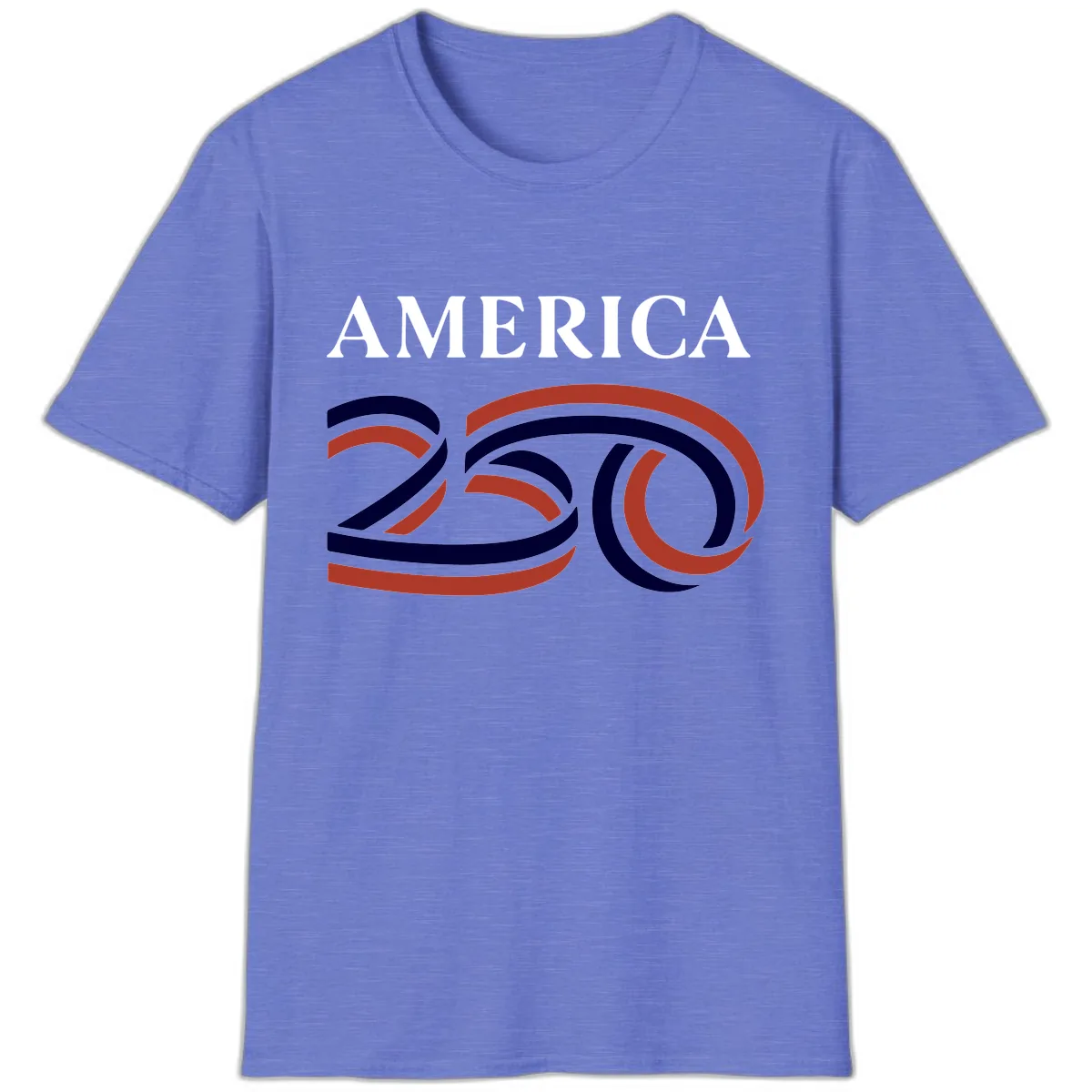 America 250th Anniversary Celebration T-Shirt in Heather Royal