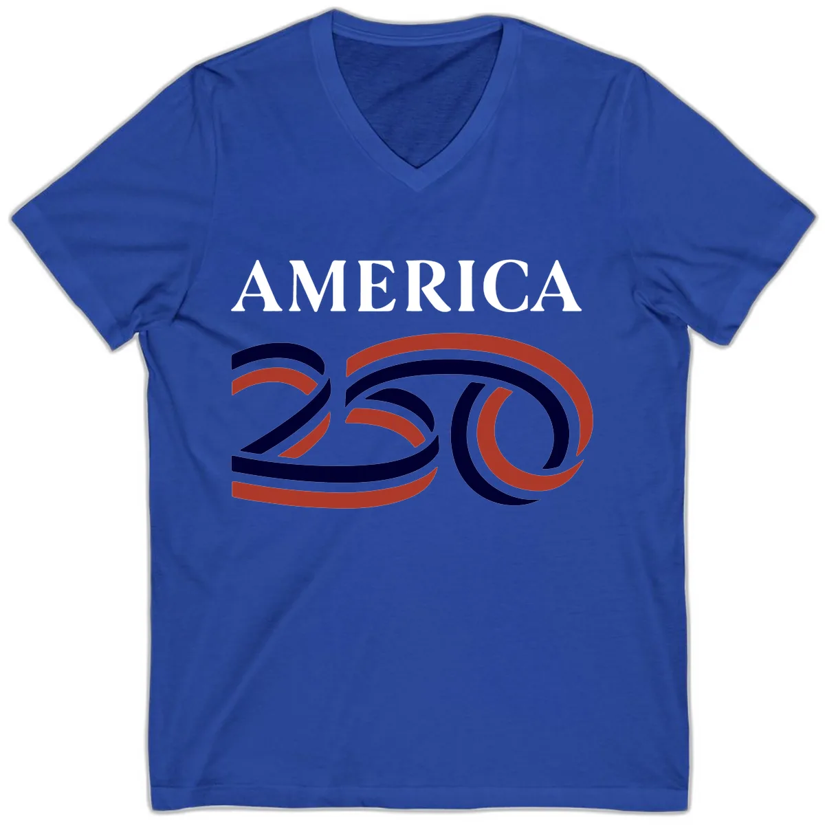 America 250th Anniversary Celebration V-Neck in True Royal