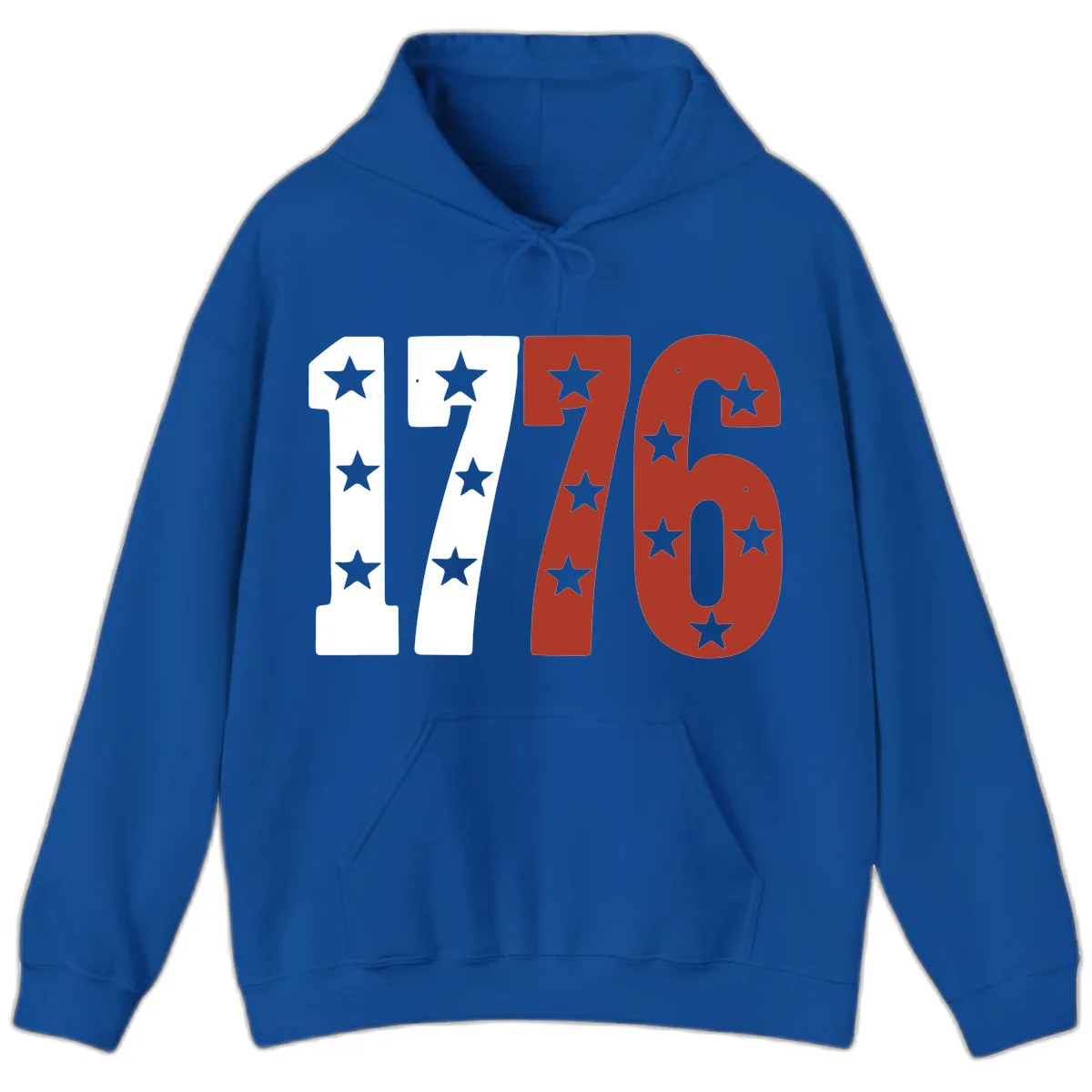 America 1776 Starburst Celebration Hoodie in Royal