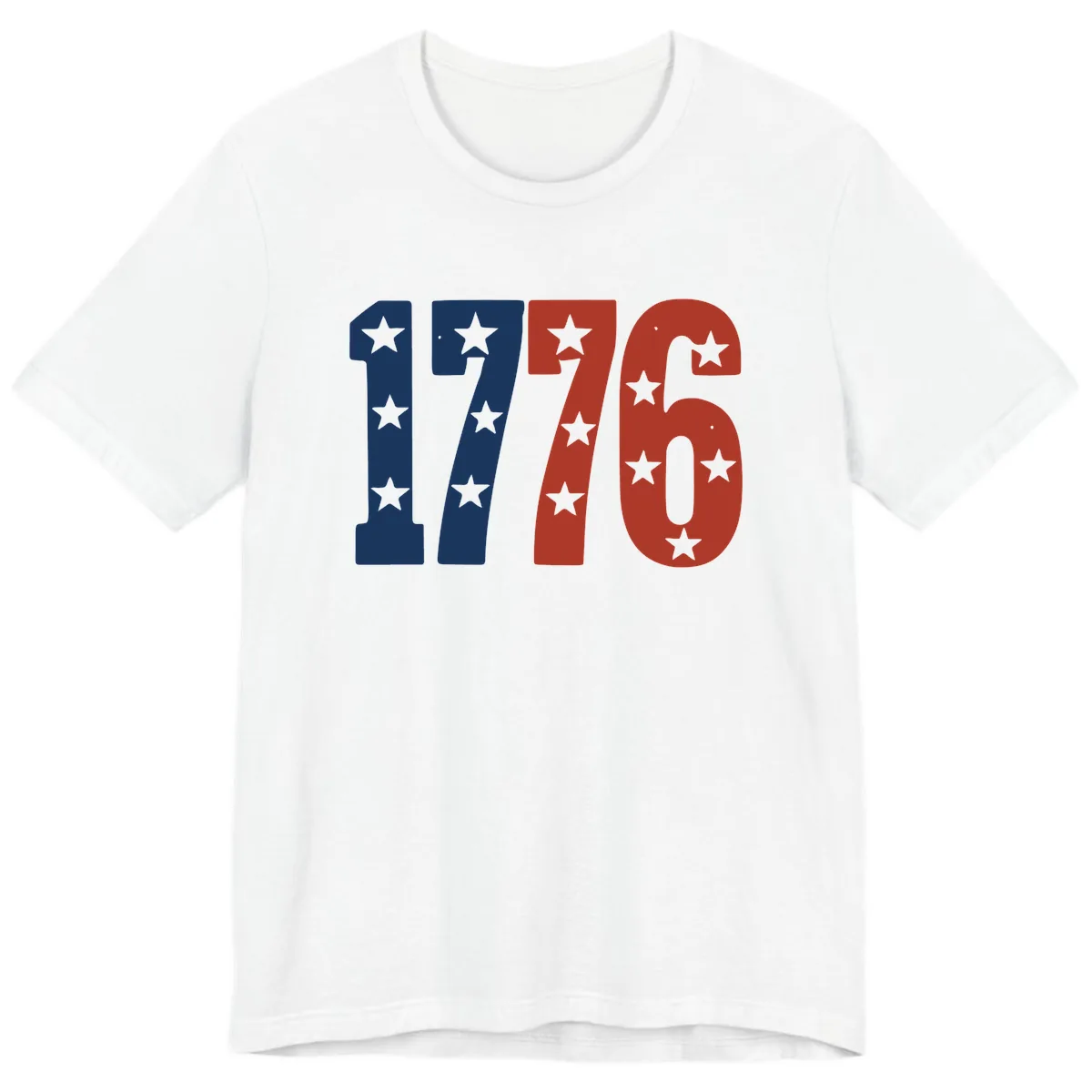 America 1776 Starburst Celebration Premium T-Shirt in White