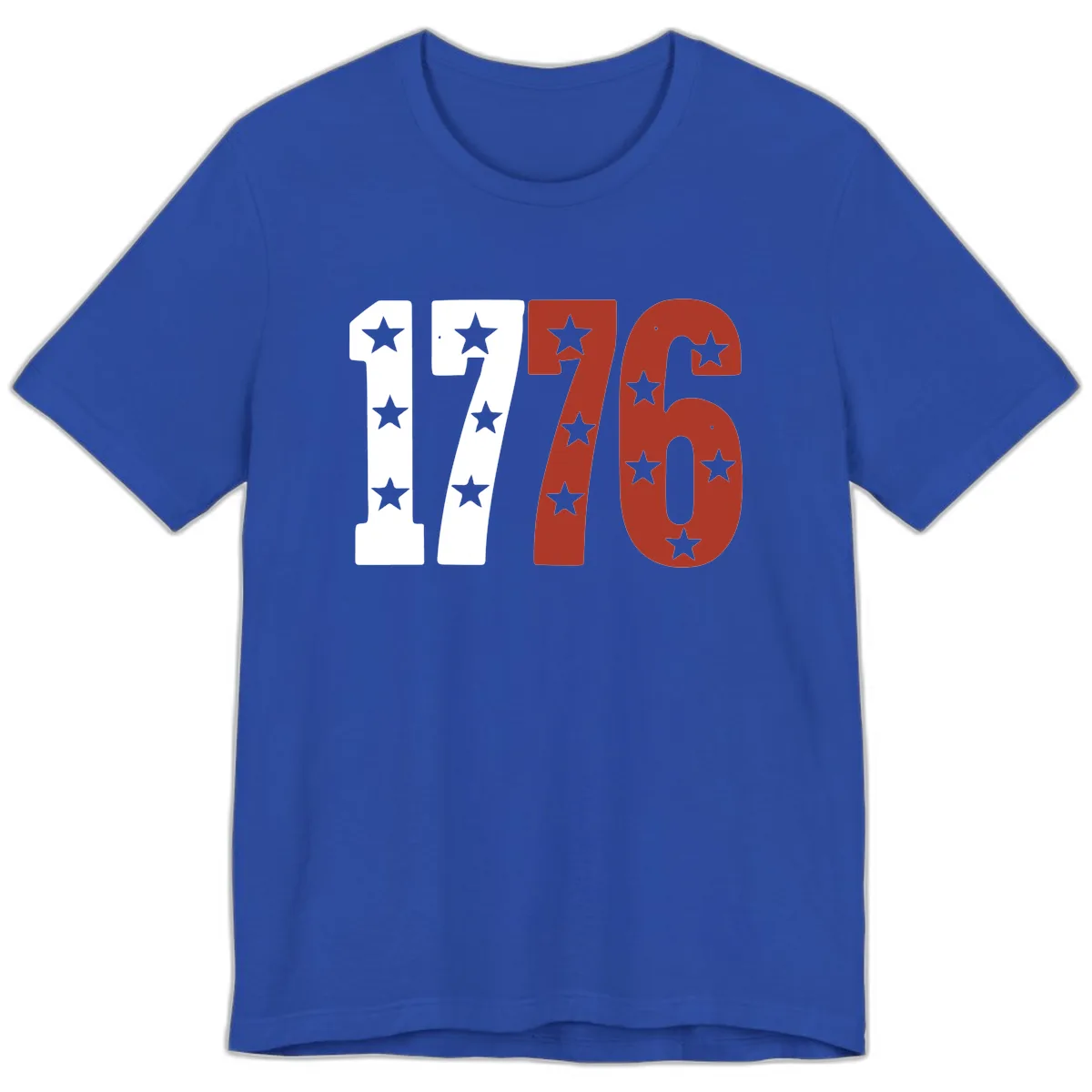 America 1776 Starburst Celebration Premium T-Shirt in True Royal