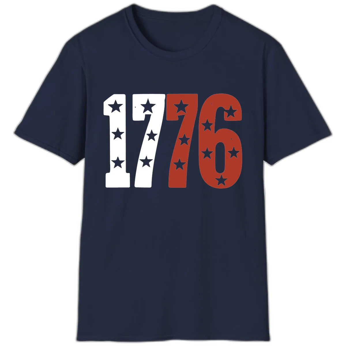 America 1776 Starburst Celebration T-Shirt in Navy