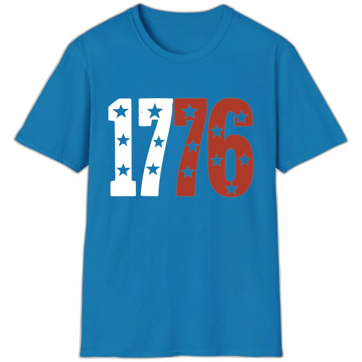 America 1776 Starburst Celebration T-Shirt in Sapphire