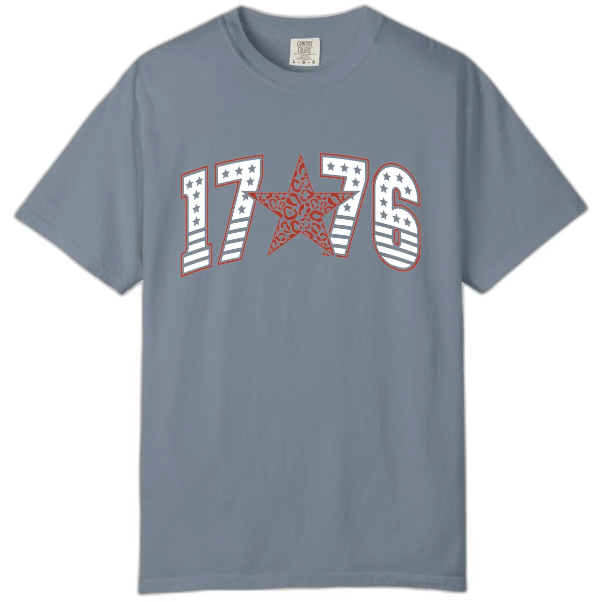 1776 American Celebration Graphic Comfort Color in Blue Jean