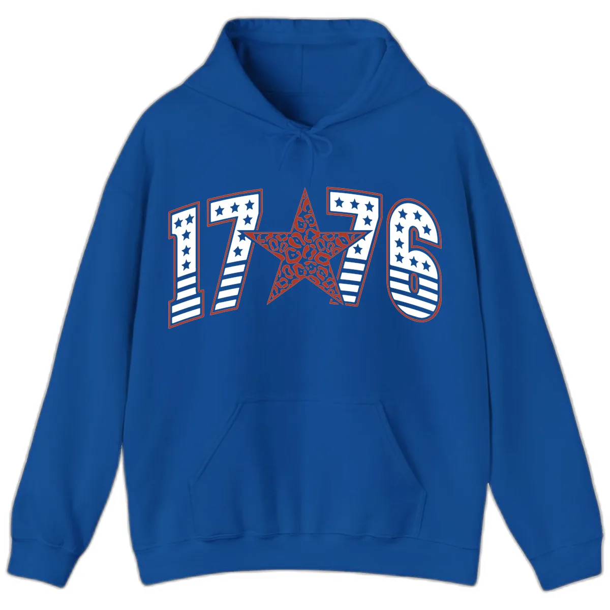 1776 American Celebration Graphic Hoodie in Royal