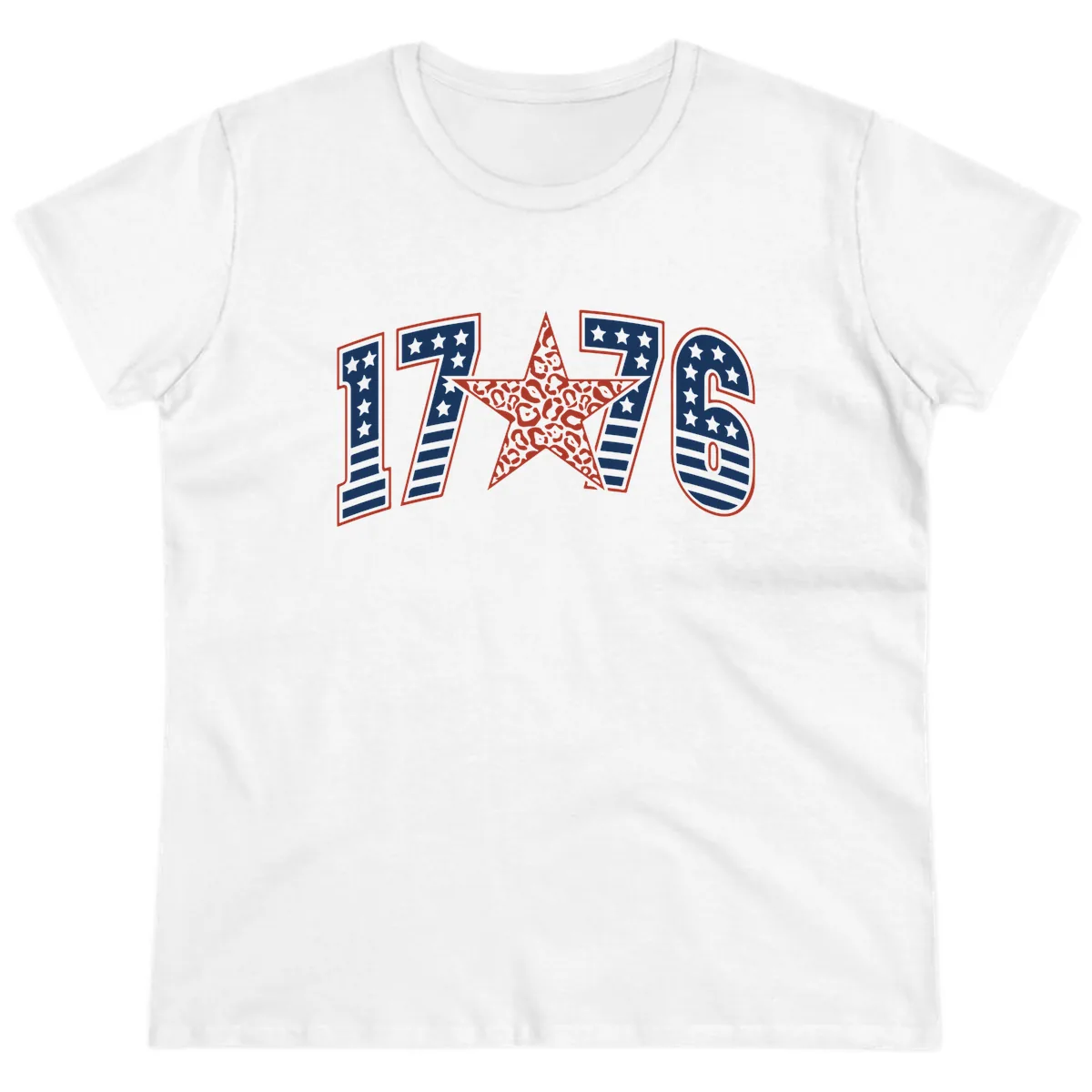 1776 American Celebration Graphic Ladies Tee in White