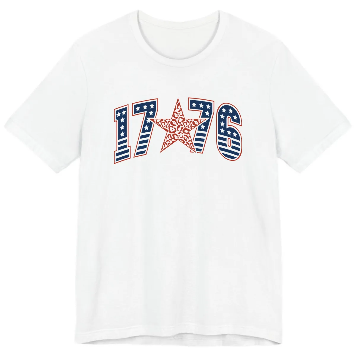 1776 American Celebration Graphic Premium T-Shirt in White