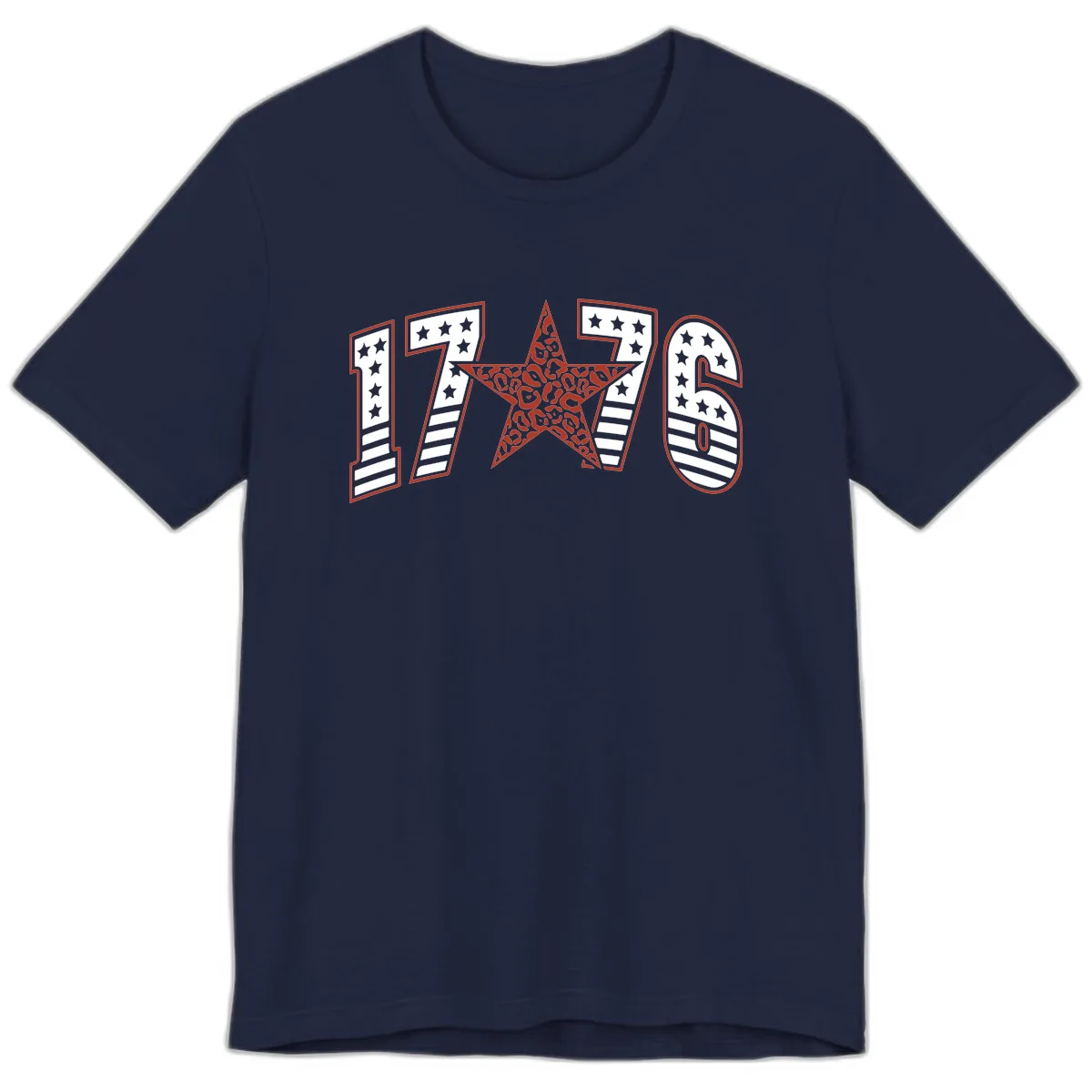 1776 American Celebration Graphic Premium T-Shirt in Navy