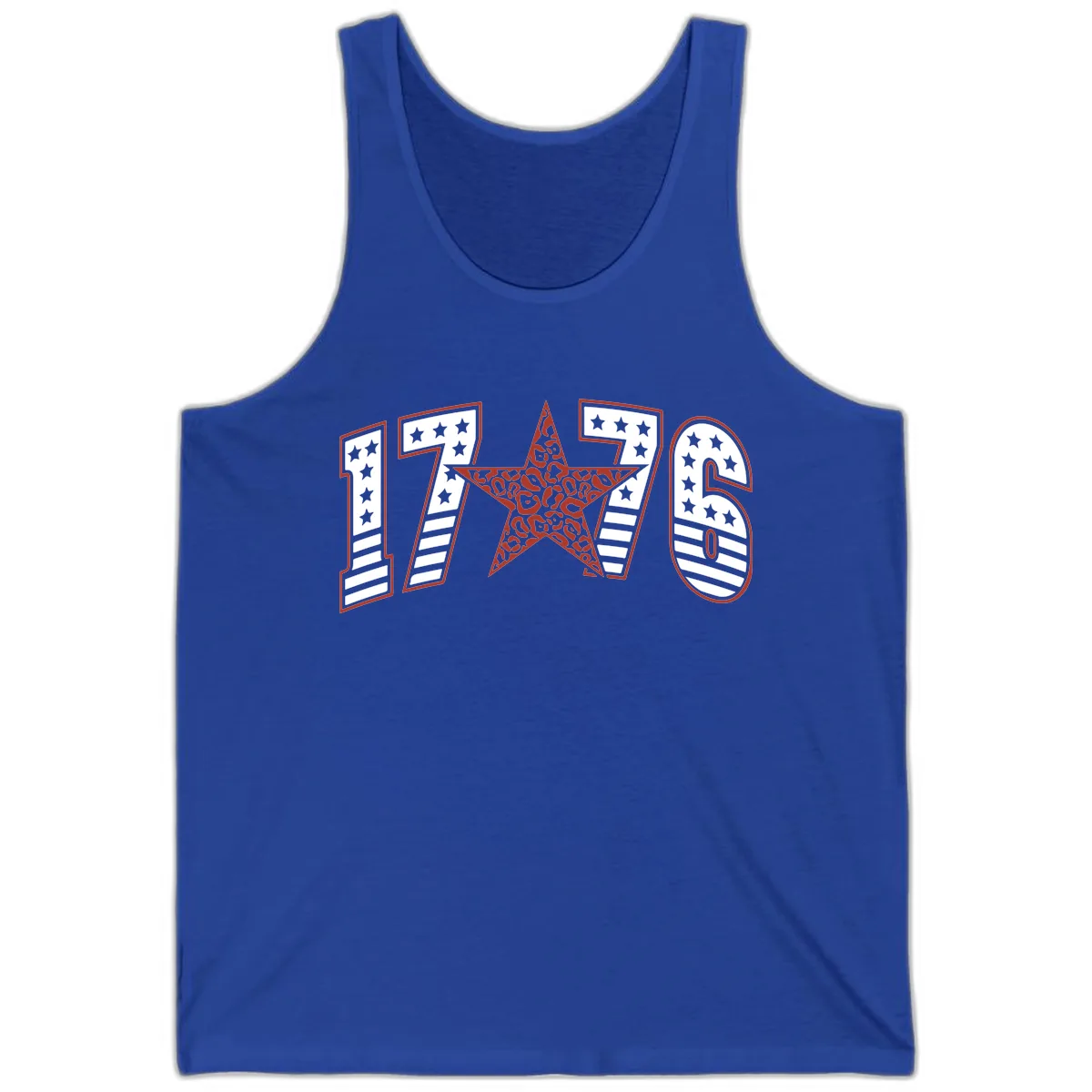 1776 American Celebration Graphic Tank in True Royal