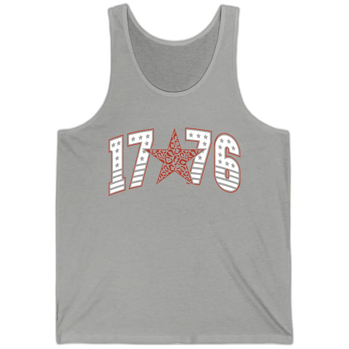 1776 American Celebration Graphic Tank in Athletic Heather