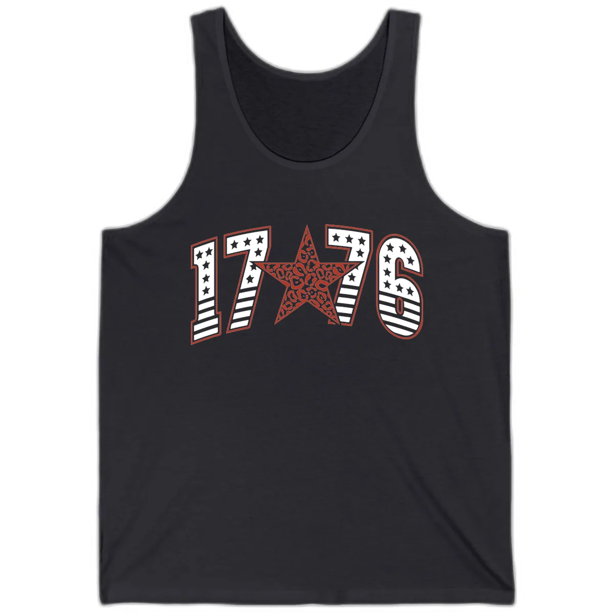 1776 American Celebration Graphic Tank in Dark Grey