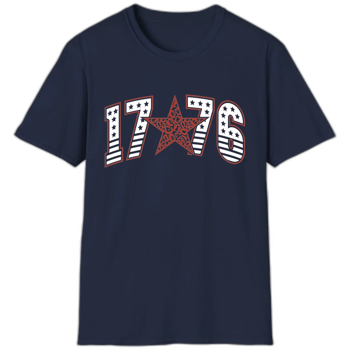 1776 American Celebration Graphic T-Shirt in Navy