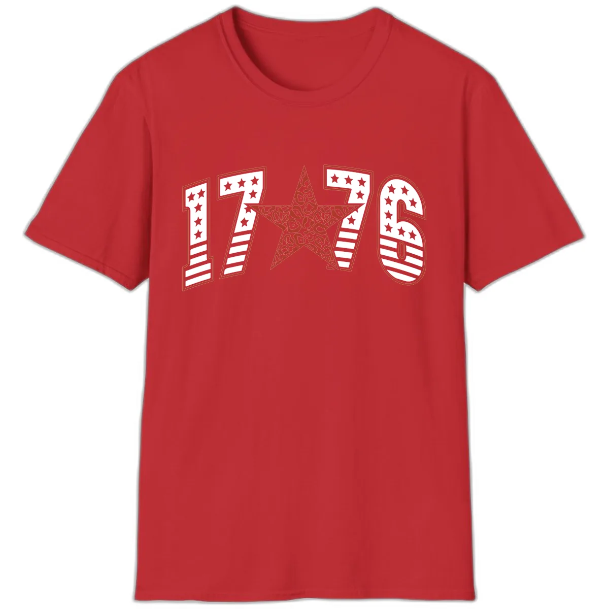 1776 American Celebration Graphic T-Shirt in Red