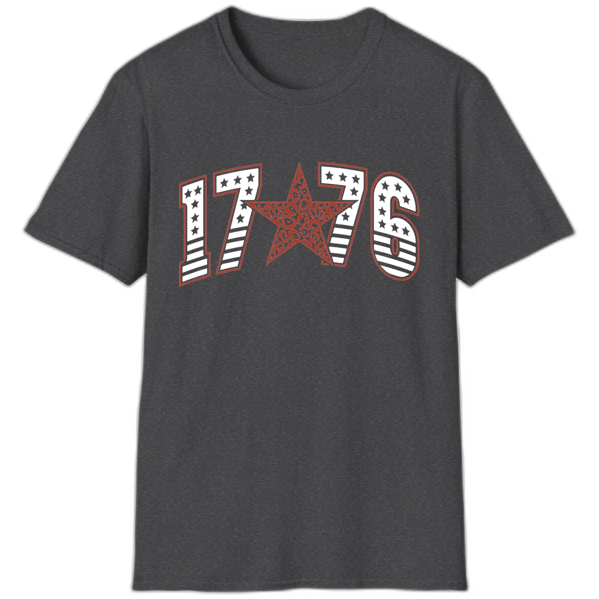 1776 American Celebration Graphic T-Shirt in Dark Heather