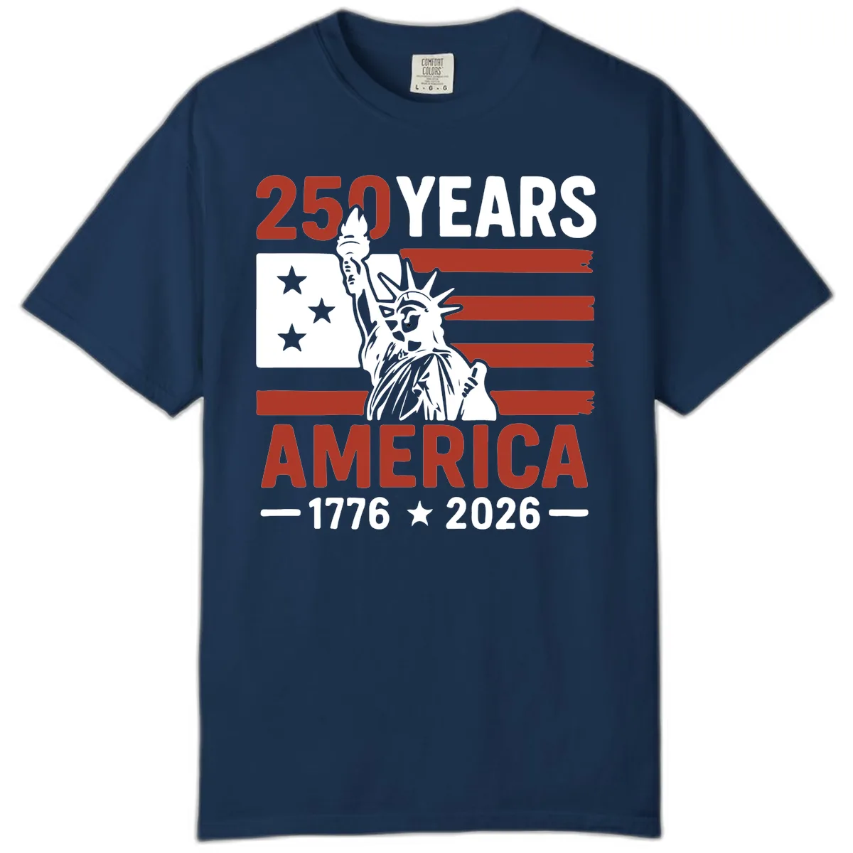 America 250 Years Celebration Comfort Color in Navy