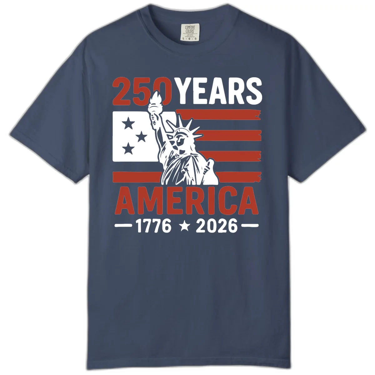 America 250 Years Celebration Comfort Color in Midnight