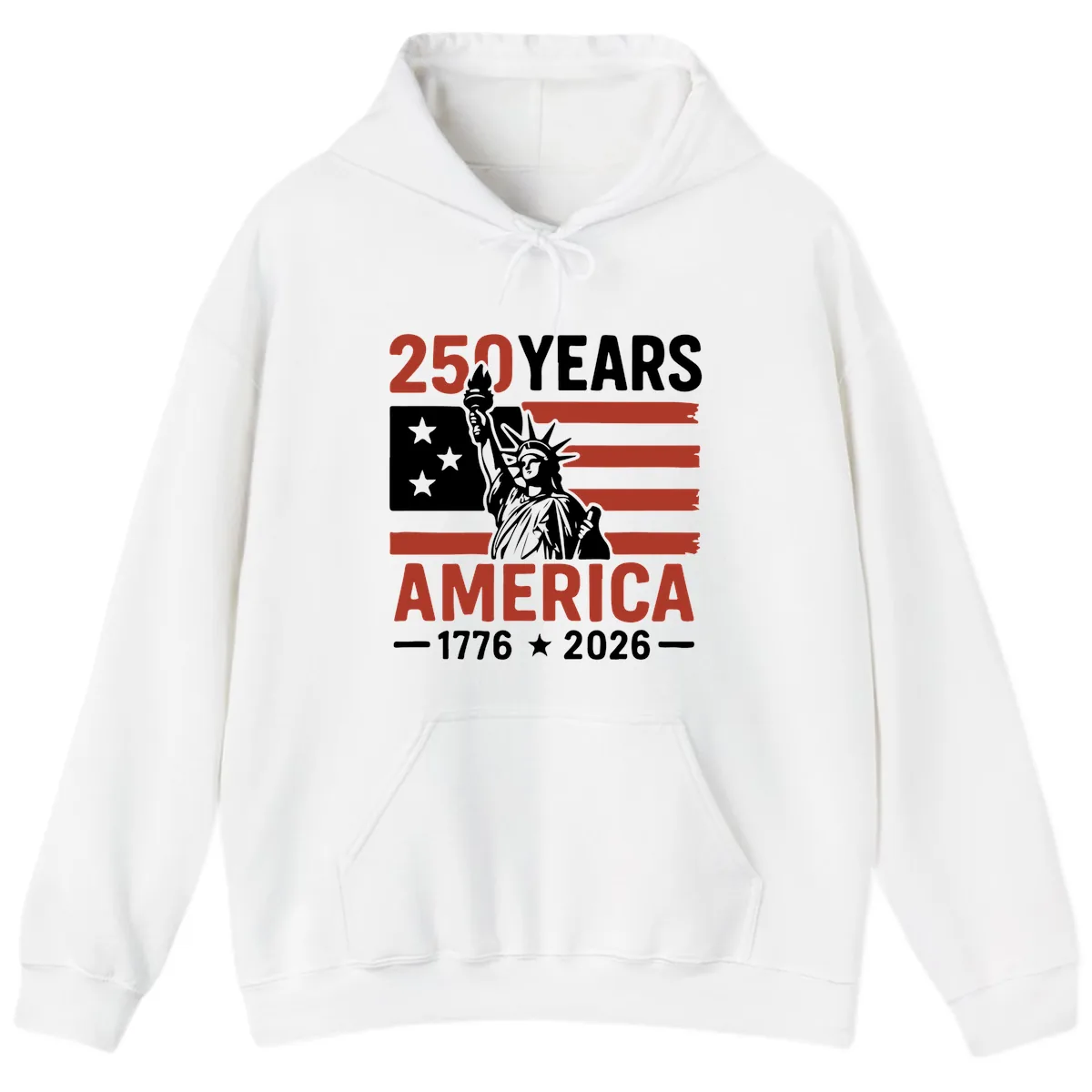 America 250 Years Celebration Hoodie in White
