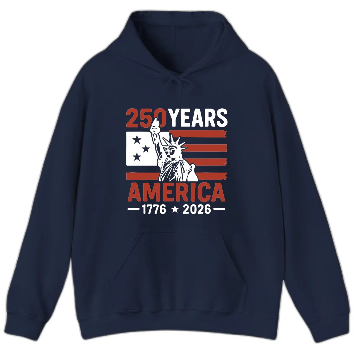America 250 Years Celebration Hoodie in Navy