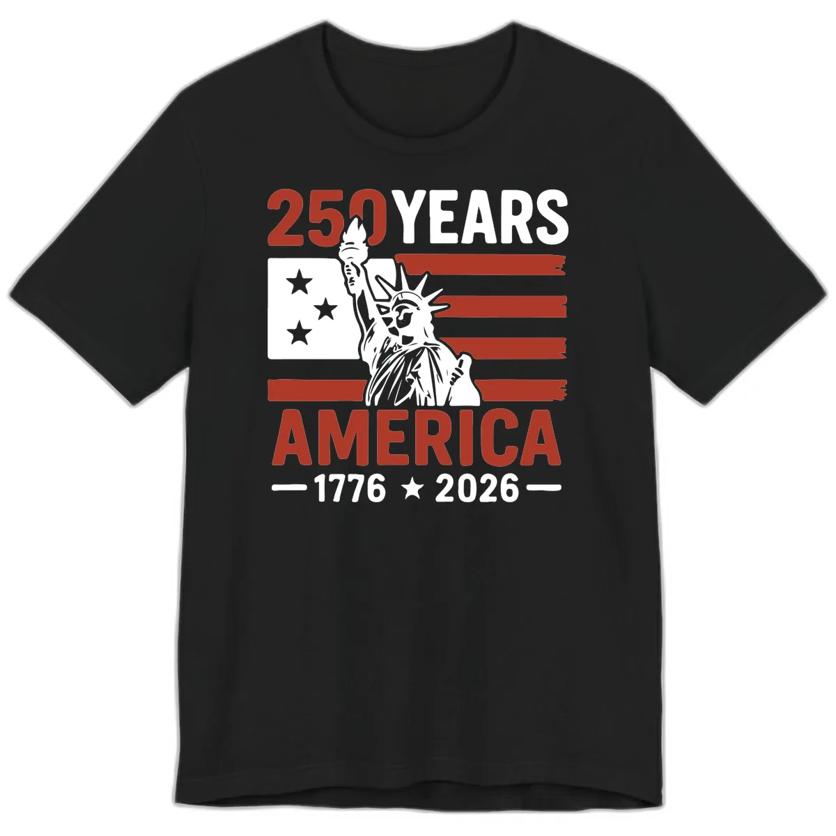 America 250 Years Celebration Premium T-Shirt in Black