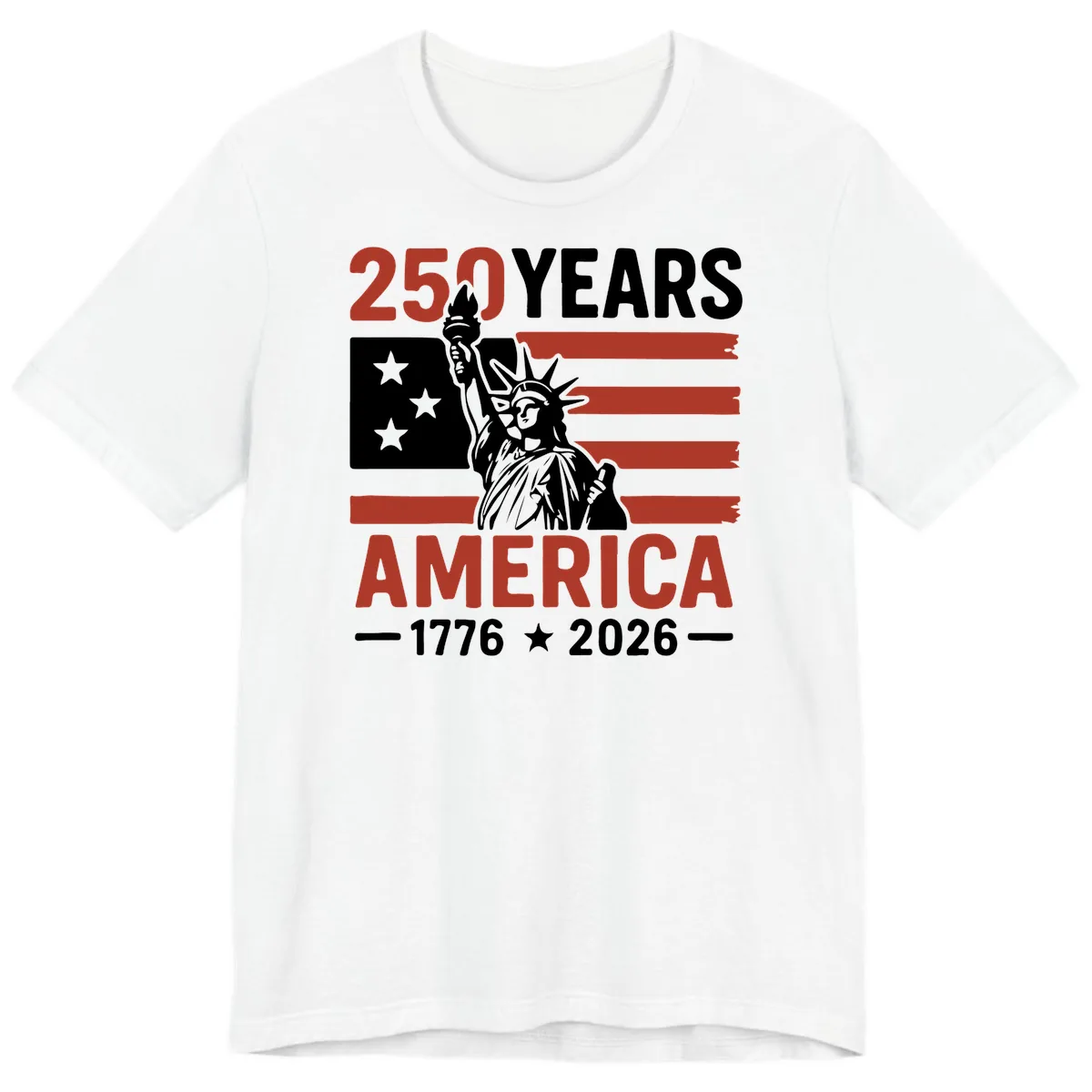 America 250 Years Celebration Premium T-Shirt in White